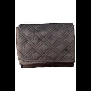 Home Reflections Micro mink Pin Sonic Recliner Cover Chocolate